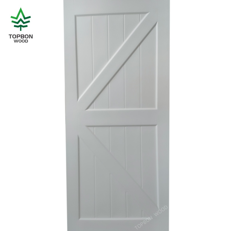 2 Panel White Interior Room Door MDF Designs Wood Interior Doors Primed Molded