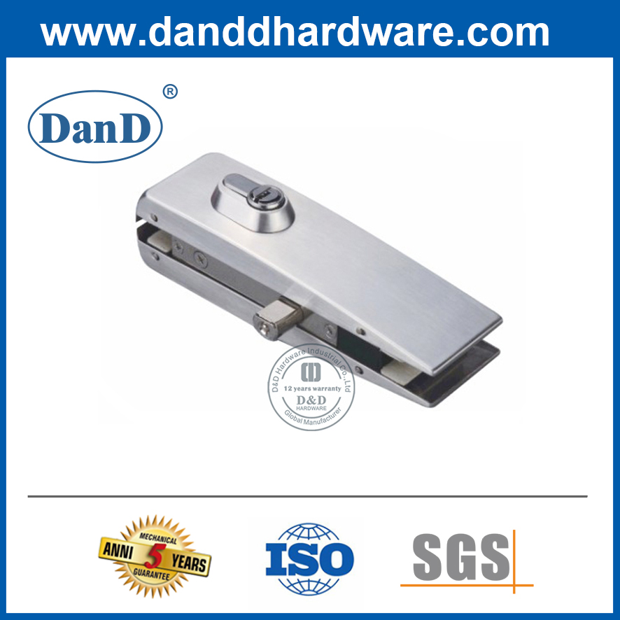 10mm Office Aluminum Security Patch Lock Fitting for Glass Door