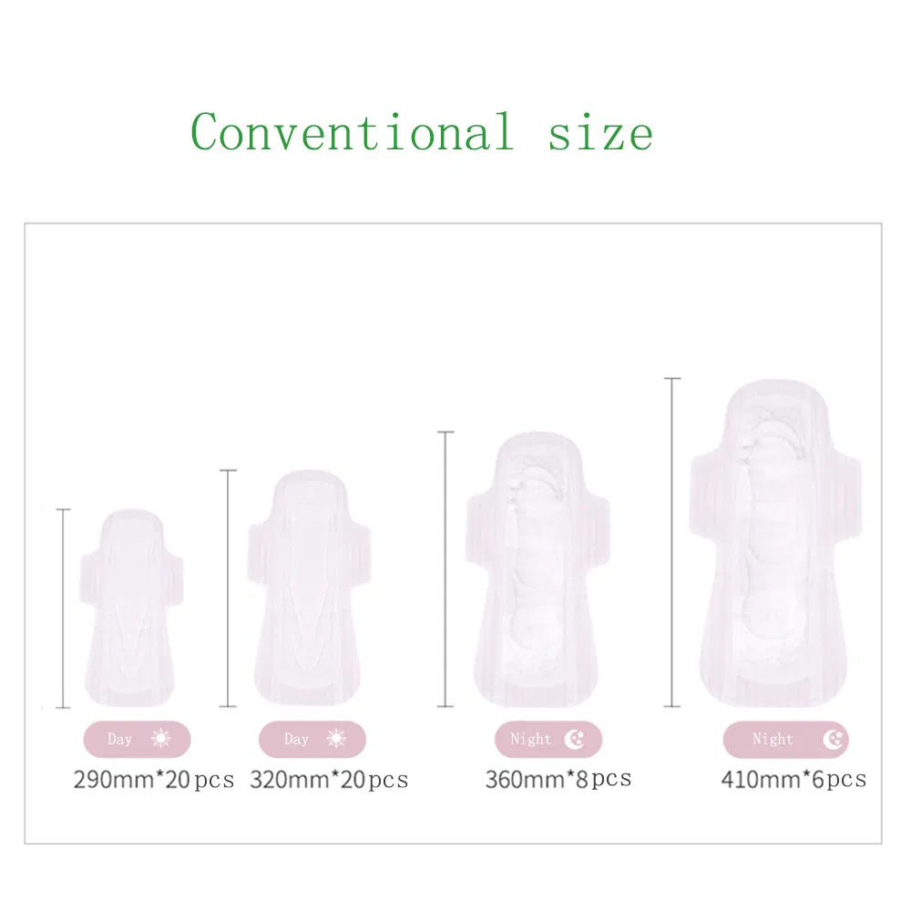 Cotton Herble Anion Function Sheet Functional Blue Green Chip Perfume Scented Magnetic Biodegradable Sanitary Napkins