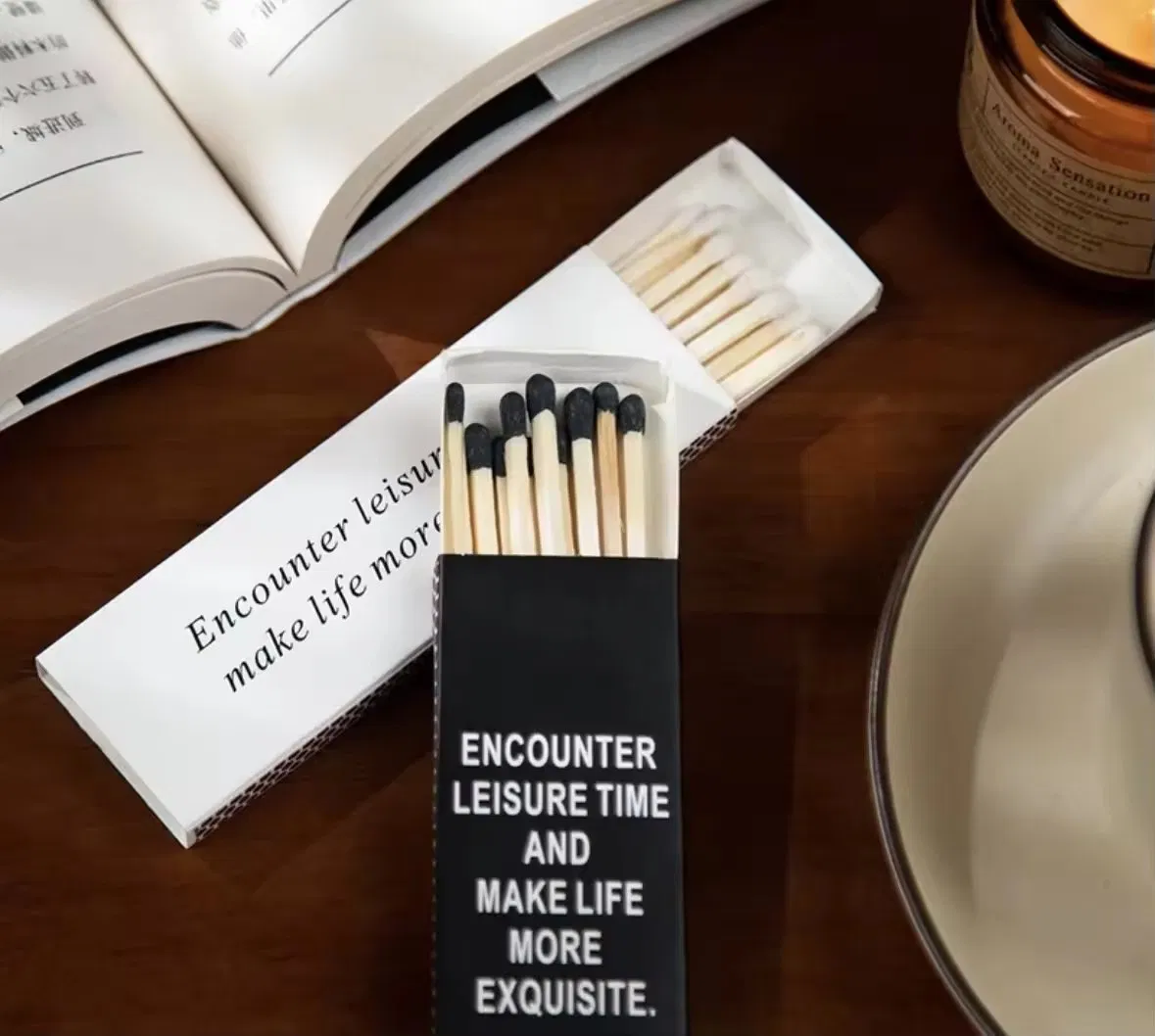 Wholesale Manufacturers Special Lengthened Match for Customized Logo Candle Matches