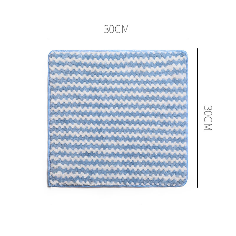 Household Cleaning Kitchen Remove Oil Household Thickened Wave Dish Cloth Rag