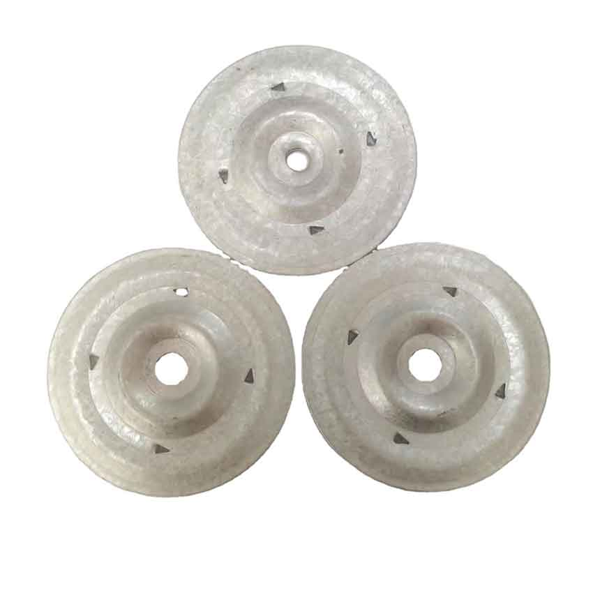 Fixed Metal Roofing Barbed Round Plate with Tpo PVC Membrane