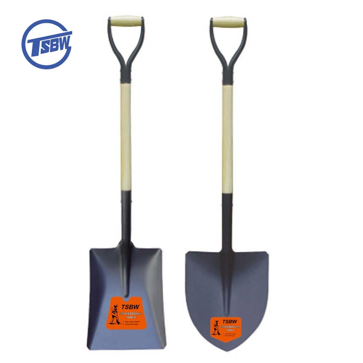 South American Y Type Short Wooden Handle Pala Steel Garden Farm Digging Square Peru Tool Construction Agricultural Shovel