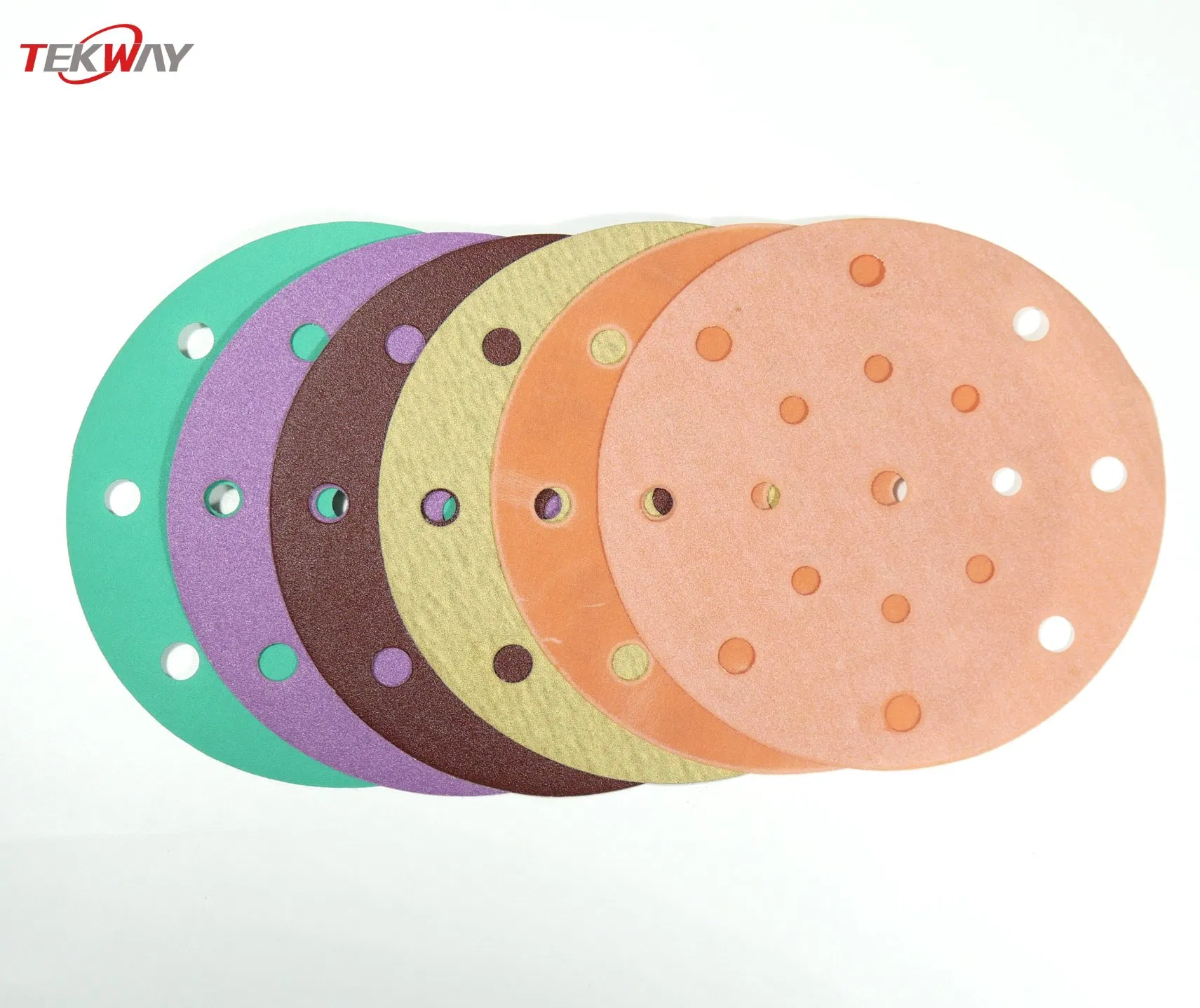 Шлифовальные диски TEKWAY 150 мм, желтые, алюминиевый оксид