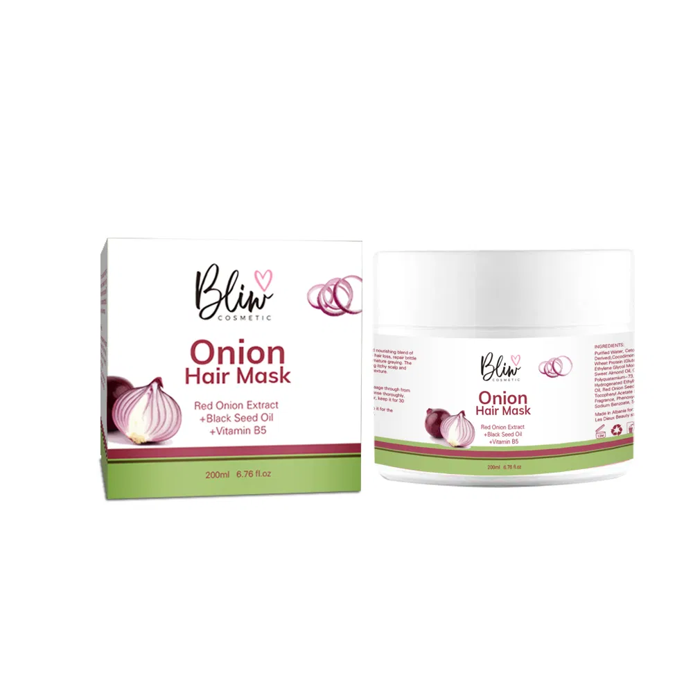 Beauty Cosmetics Skin Care Strengthen Protect Brittle Breakage Prone Onion Hair Mask