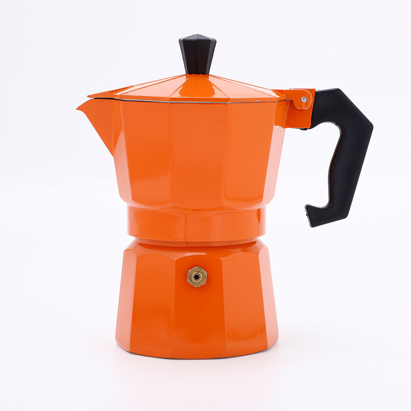 1/2/3/4/6/9/12 Cups Wholesale Factory Suppliers OEM Black/Red Styles Espresso Maker Aluminum Coffee Moka Pot