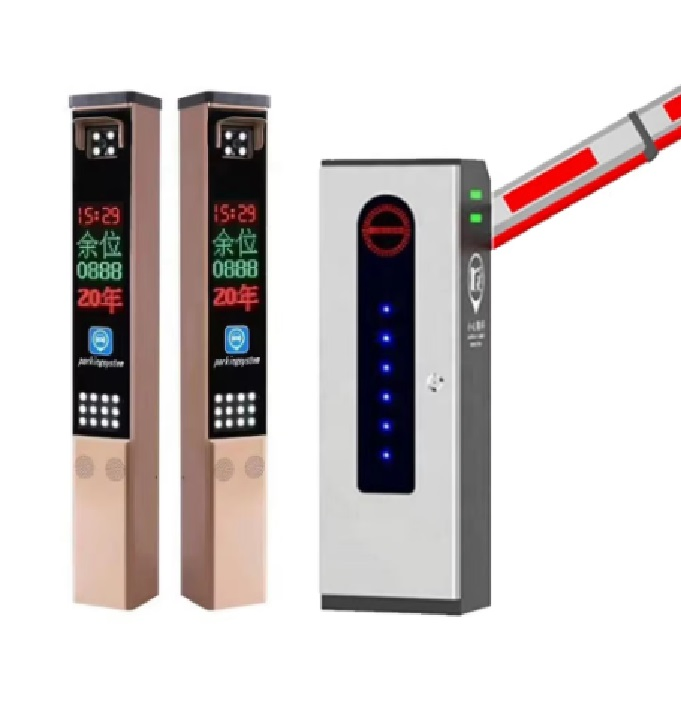 Automatic Gate Parking Kiosk with (POE 8 Ports 12V) to Power Camera Pay Station Car Parking Management System