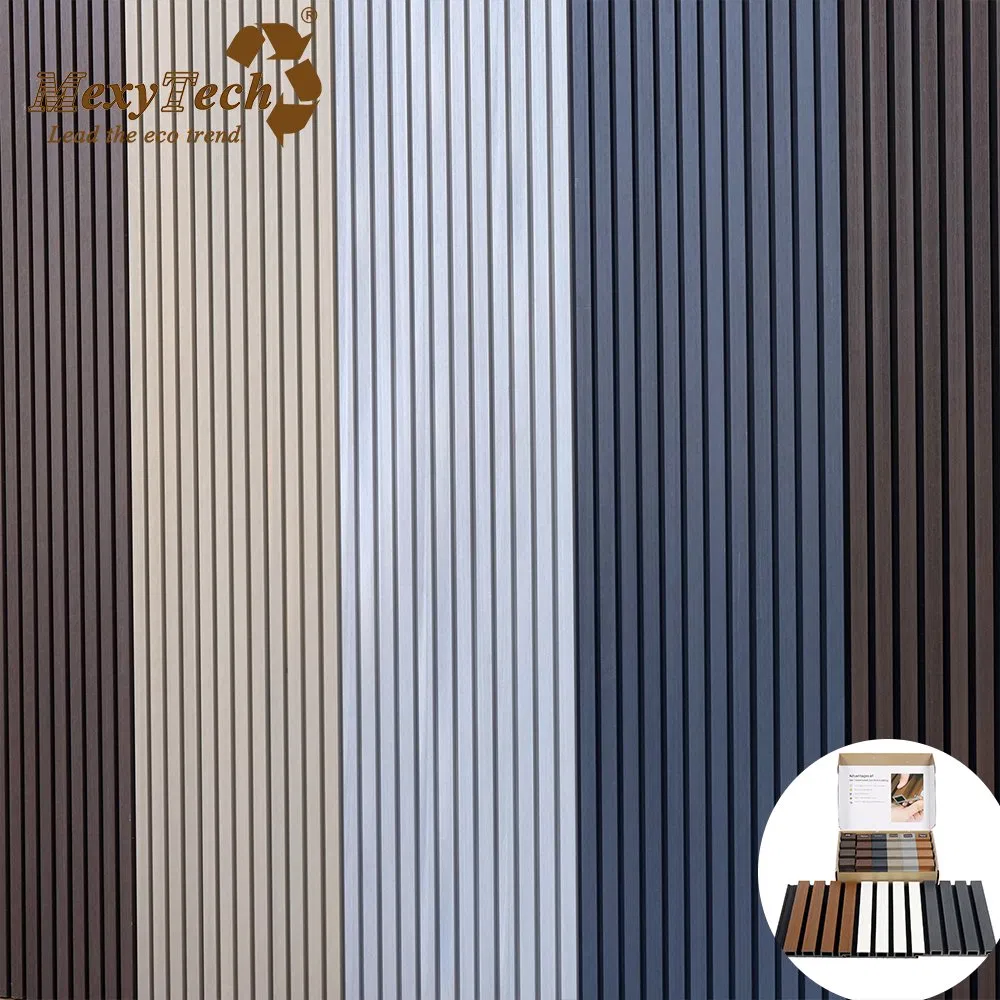 Co-Extrusion Capped Wood Plastic Composite WPC Great Wall Panel