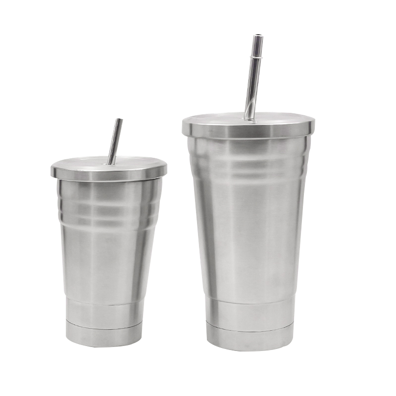 Вакуумная бутылка с трубочкой из нержавеющей стали