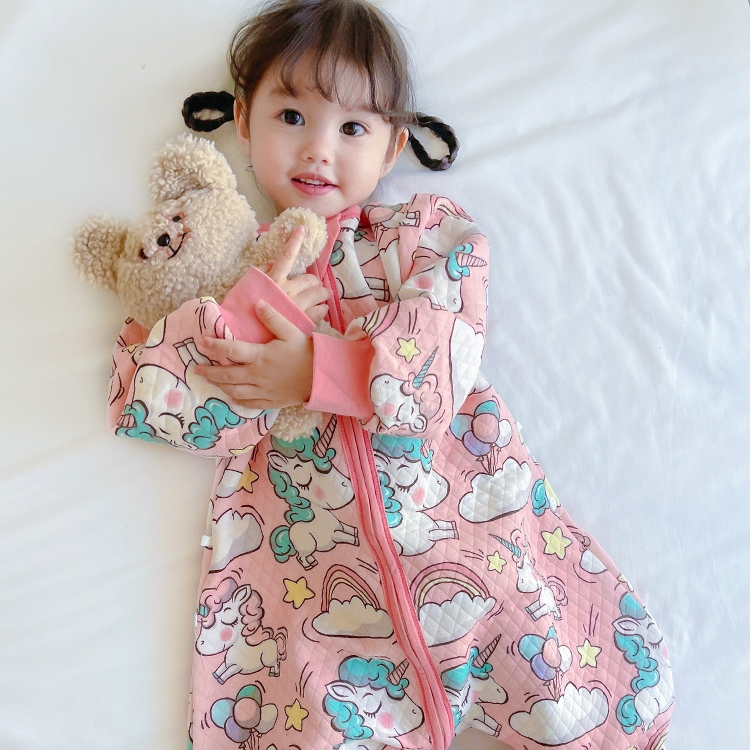 Innovative Split-Leg Pure Cotton Anti-Kick Universal for All Seasons Sleeping Bag