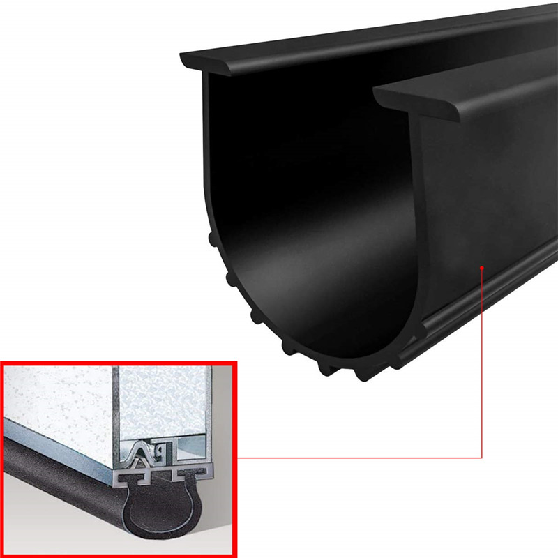 Garage Door Floor Threshold Rubber Sealing Strip Weatherproof Waterproof