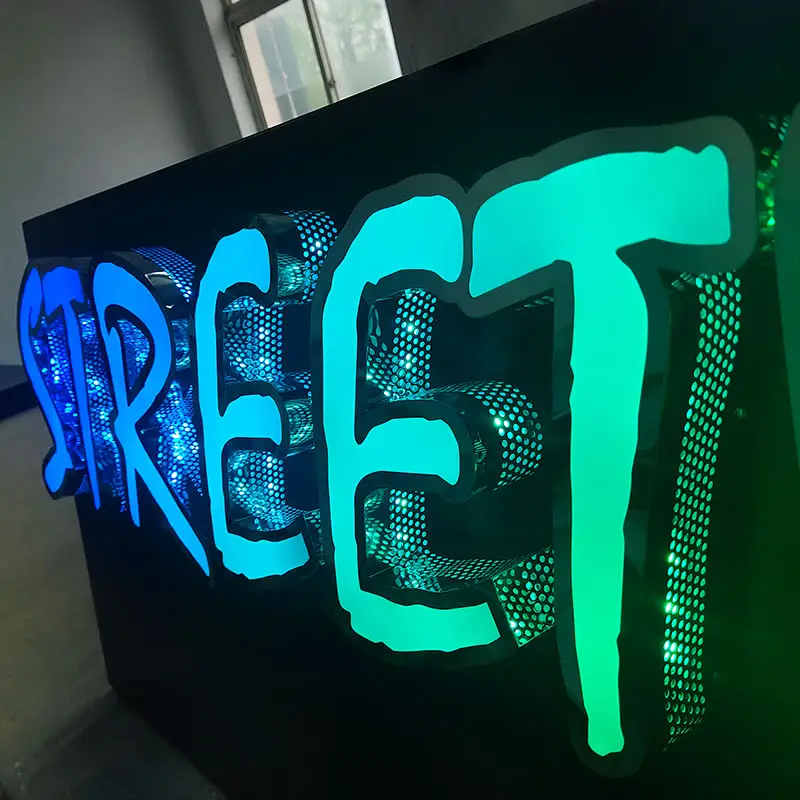 Custom Neon Sign LED Channel Letters 3D RGB Letter Signage