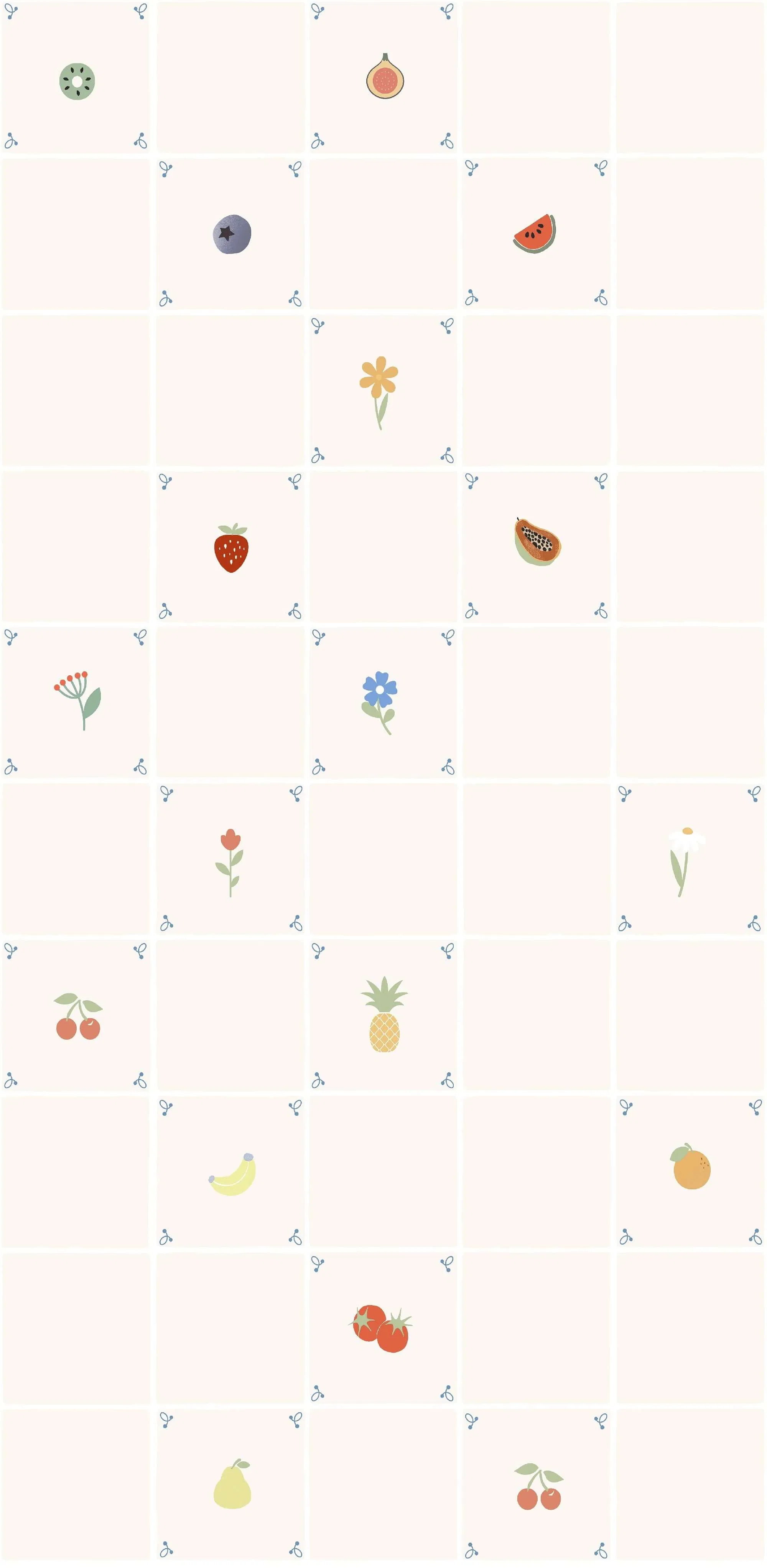 Керамическая плитка 600x1200 мм с фруктовым принтом, глянцевая