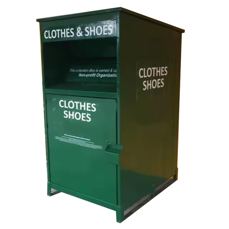 Металлический контейнер для сбора одежды, разноцветный