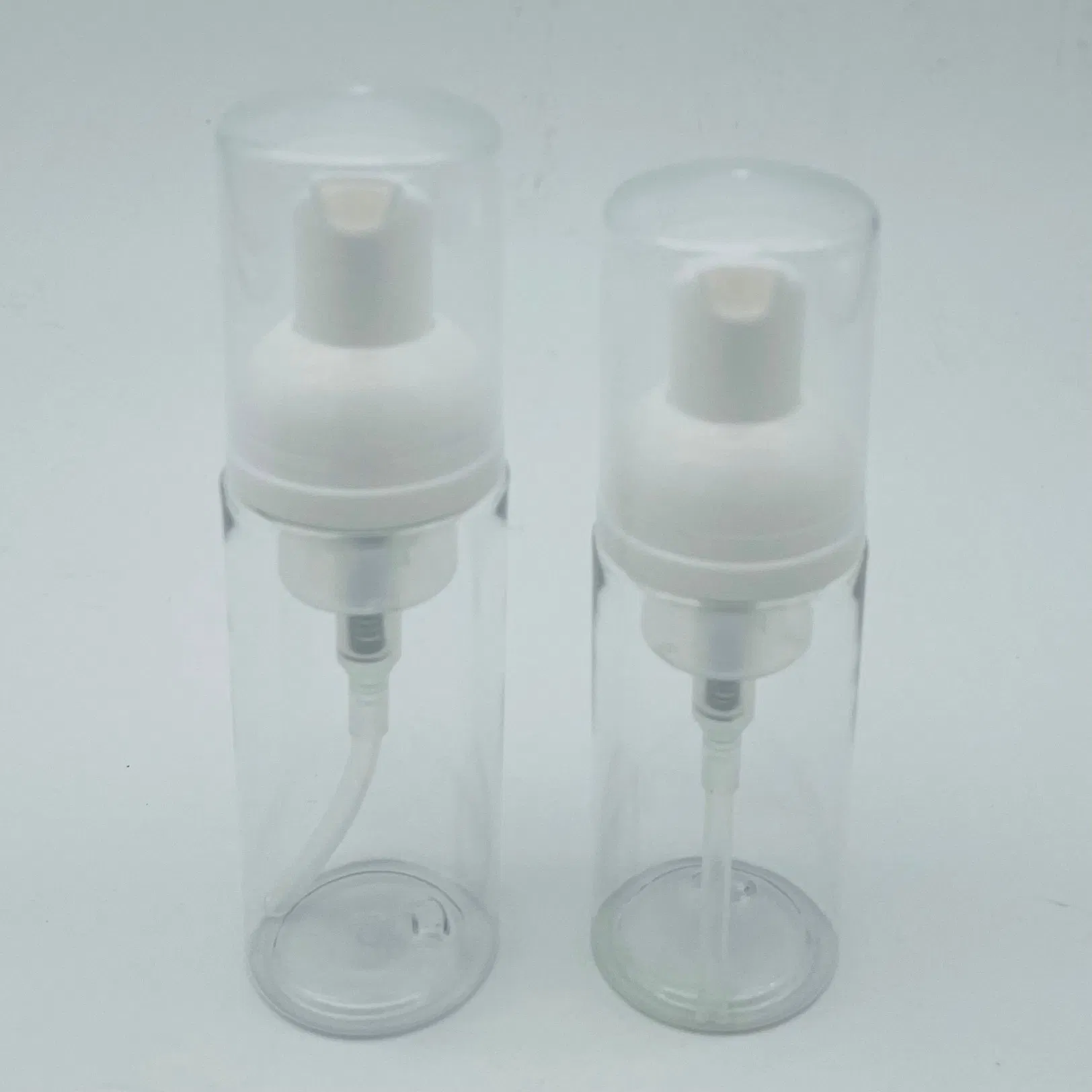 Hot Sales 200ml Foaming with Brush Pet Transparent Bottle for Personal Care