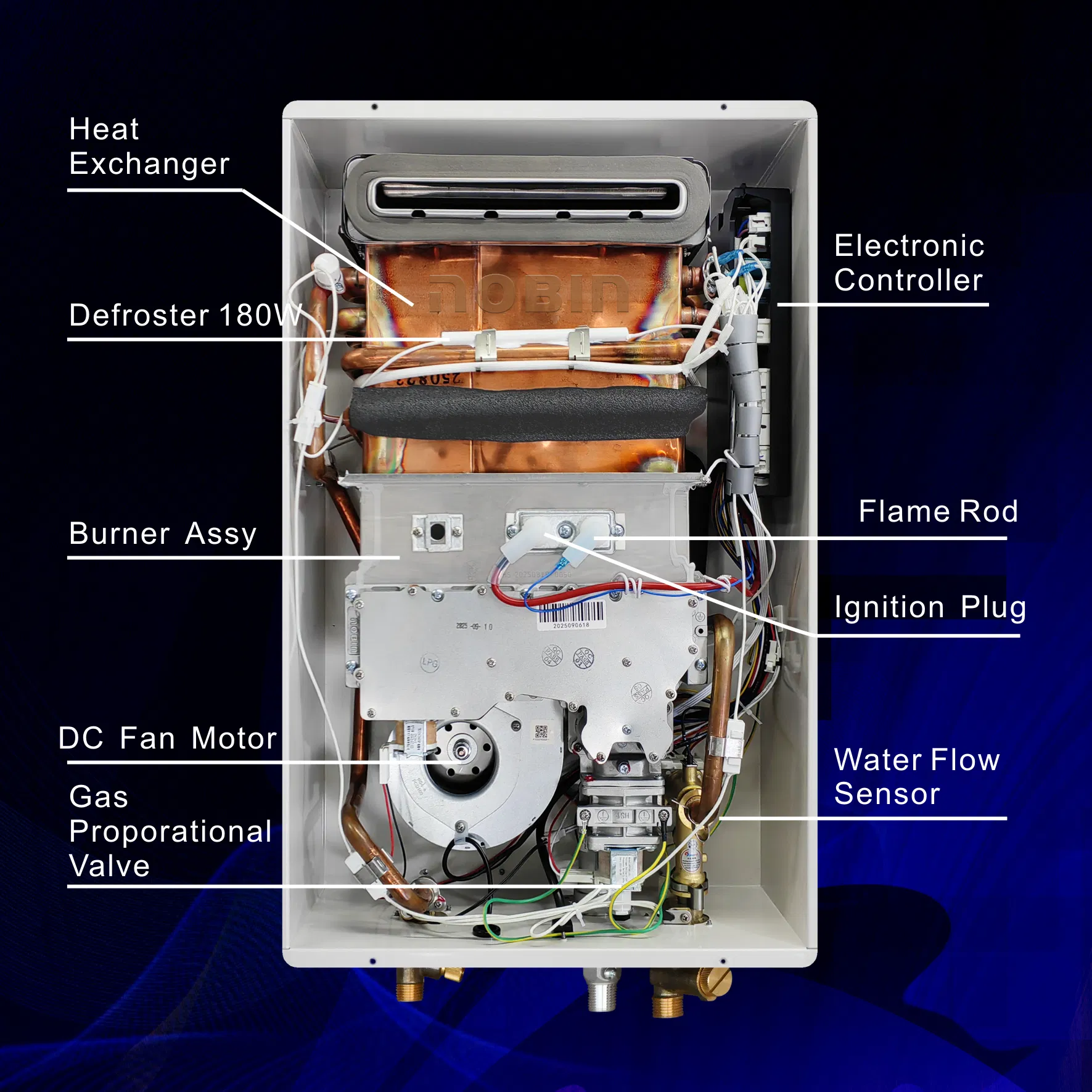 Outdoor Forcedexhaust Gas Water Heater with 26L Capacity and 4 5kw Minimum Firepower