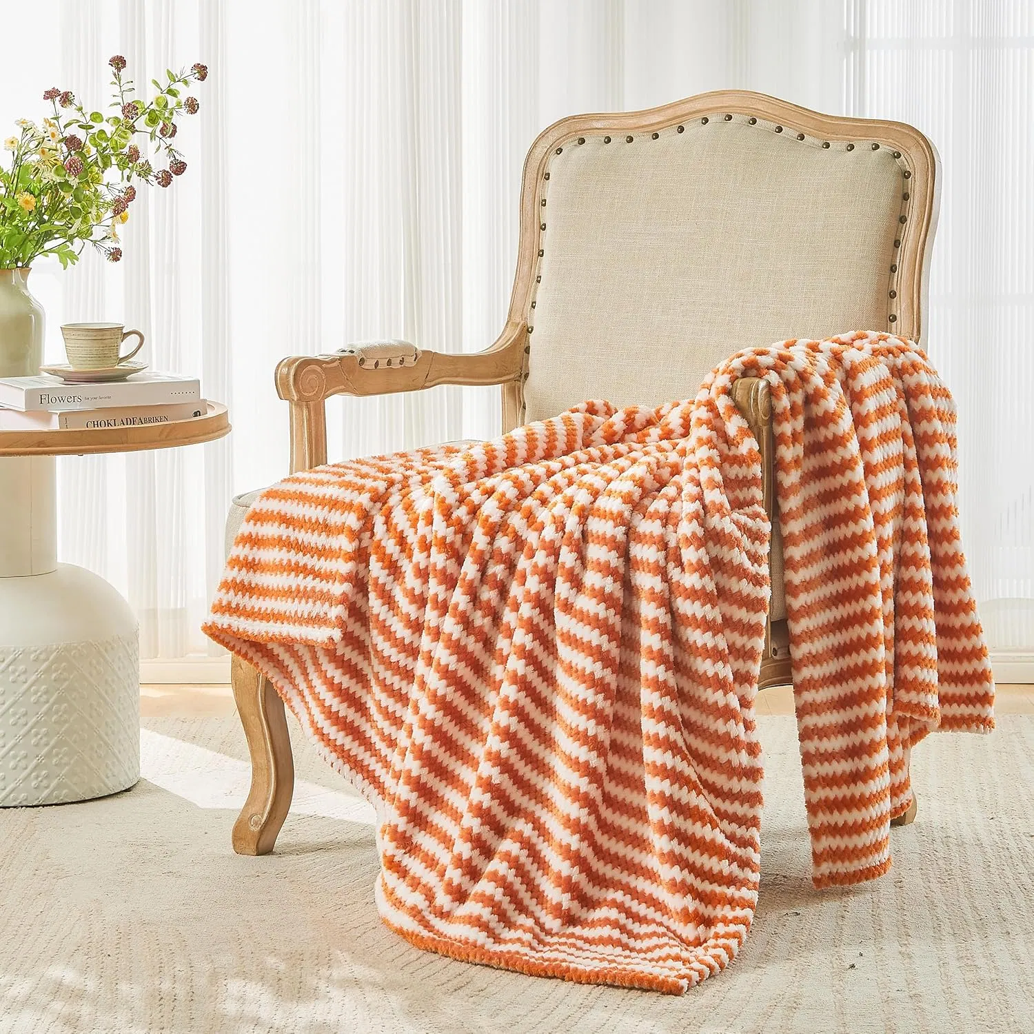 Плед из жаккардового фланели для уюта в доме