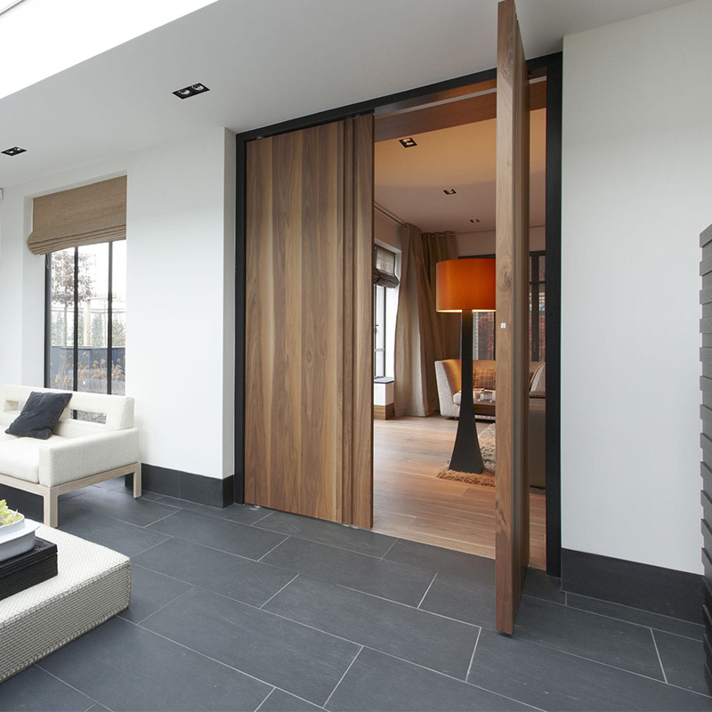 Modern Style Heavy Duty Design Wood Pivot Door for House