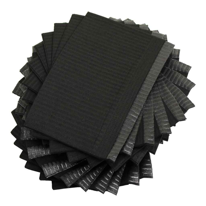 Unique Black Color Lap Cloths/Dental Bibs