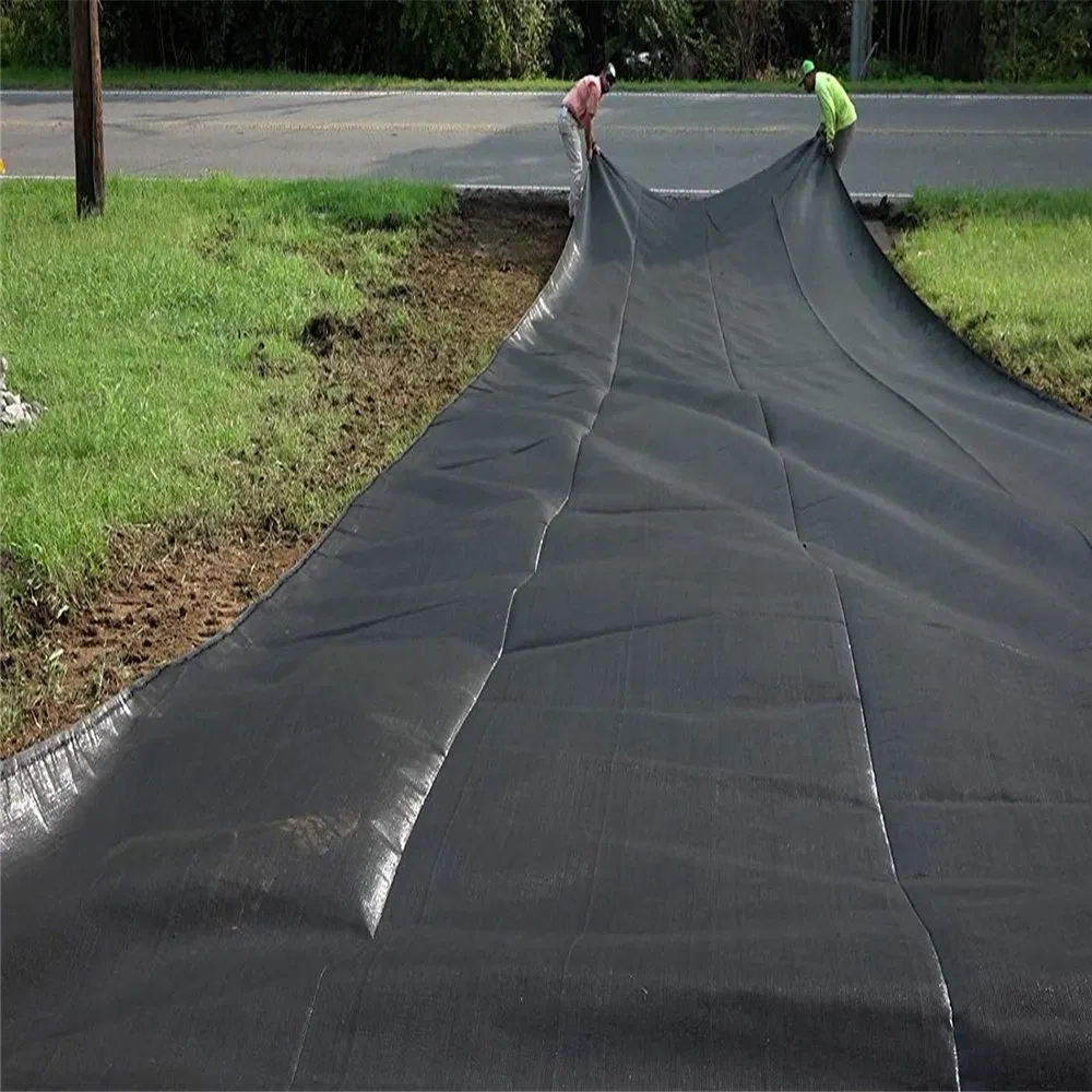 200G/M2 UV Protection Wholesale Weed Mat Ground Cover Silt Fence Black Fabric Plastic PP Woven Geotextile