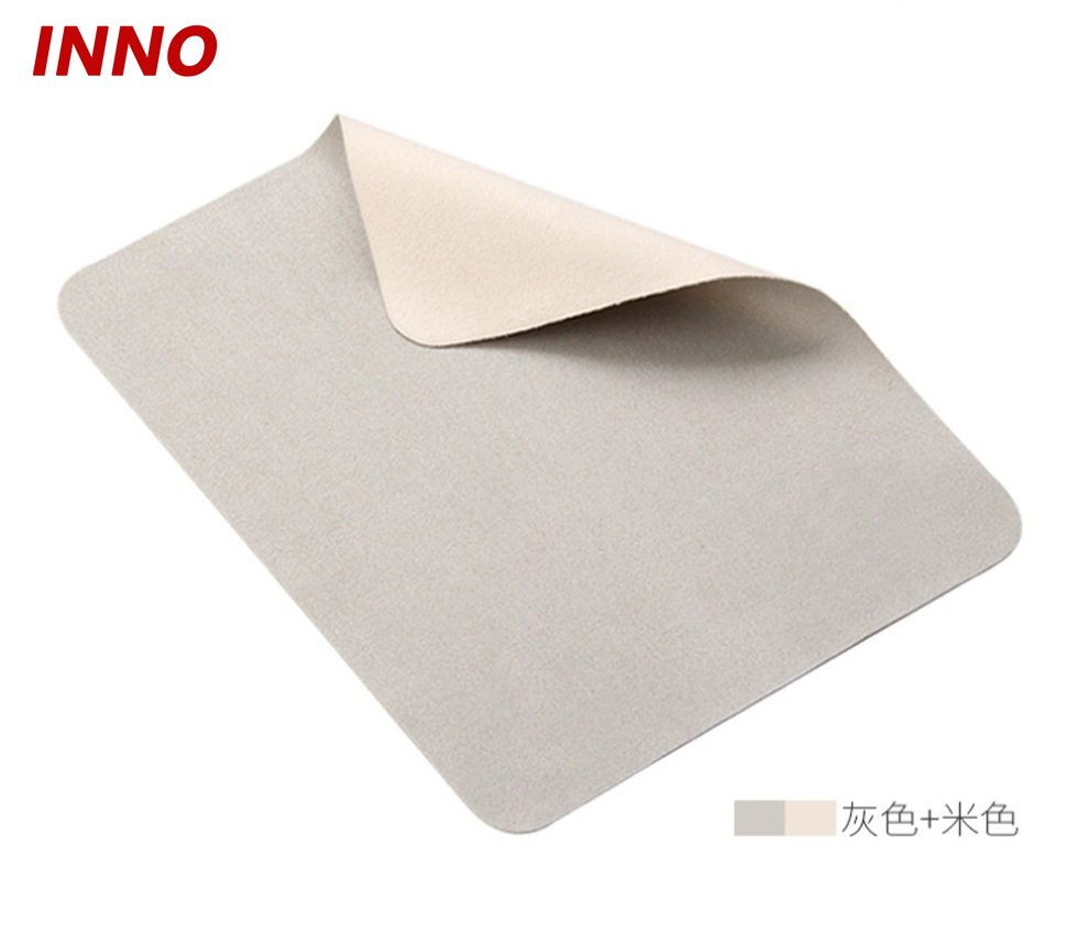 Inno-B04 Faux-Suede Microfiber Eyeglass Cloth; Ultra-Fine Microfiber Cleaning Cloth for Camera Lenses and Eyeglasses