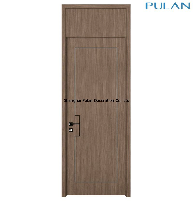 Stylish Melamine Hotel Room Door Design in Modern Wood