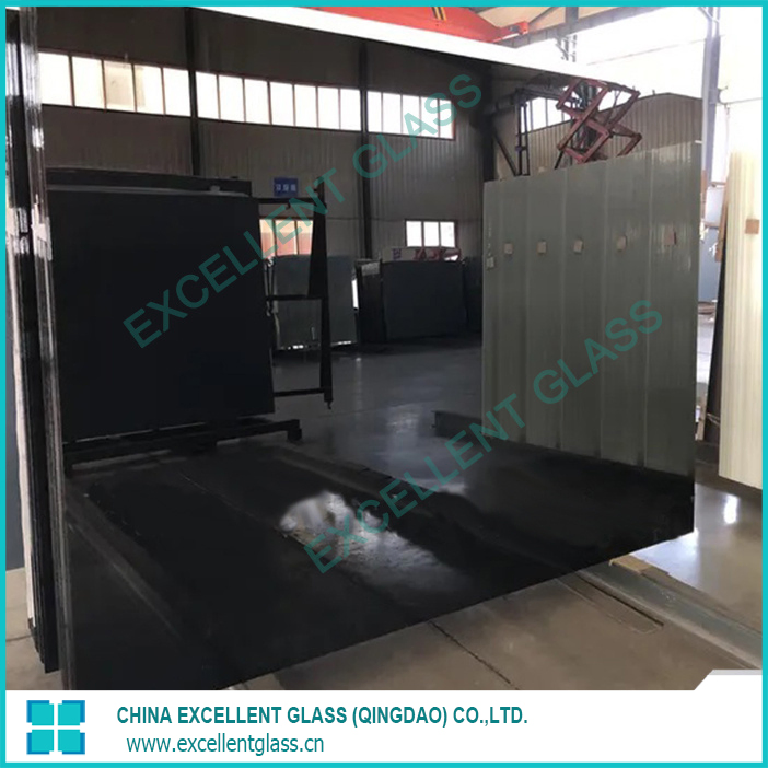 Black Painted Glass/High Quality Painted Glass/Epoxy/Colored/Coated/Wardrobe Glass/Vinyl Back/White Painted Glass
