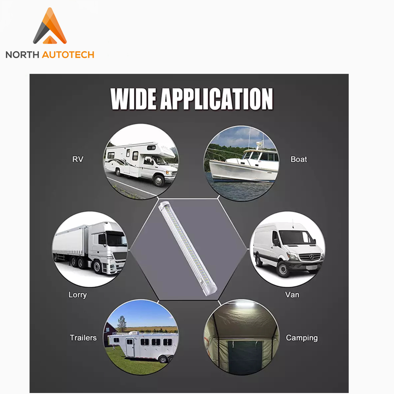 12V/24V 13-дюймовая светодиодная лента на 108 LED с выключателем