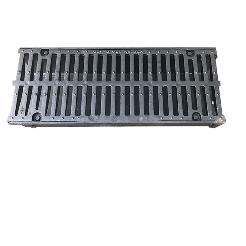 Customized C250 D400 1000mm 750mm 500mm Channel Grating Ductile Iron Heavy Duty Gully Grating