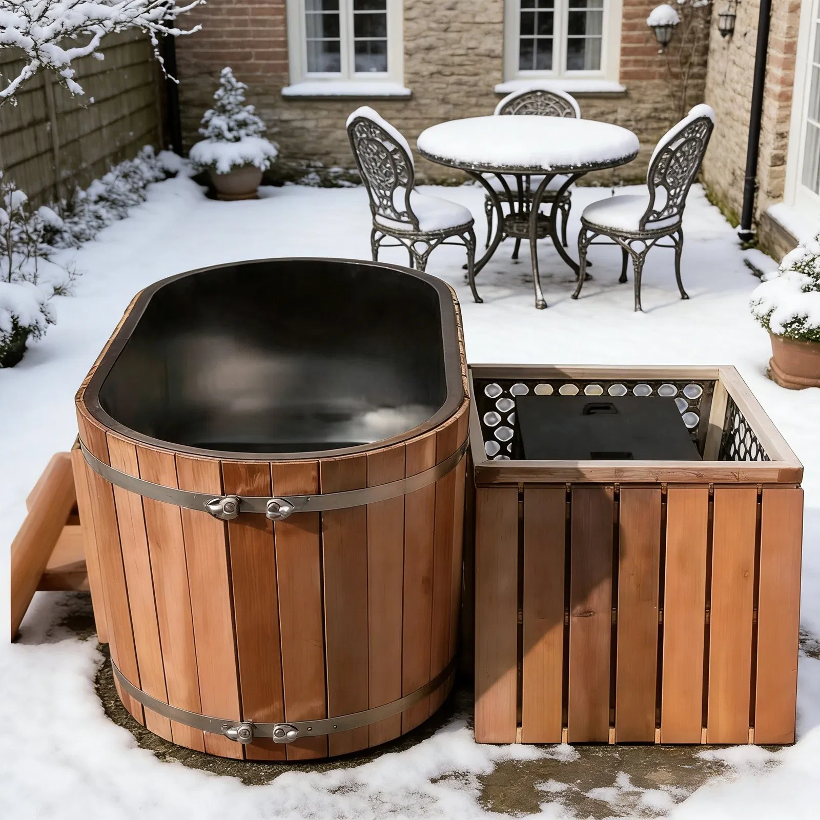 Премиум ледяная ванна из нержавеющей стали 304 с чиллером