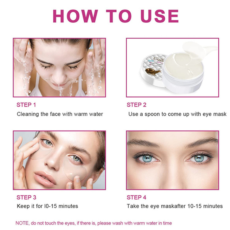 OEM/ODM Dark Circles Treatment Snail Collagen Eye Mask