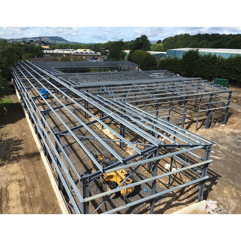 Steel Structure Fabrication High Strength Low Alloy Painted Galvanized Steel Component for Warehouse