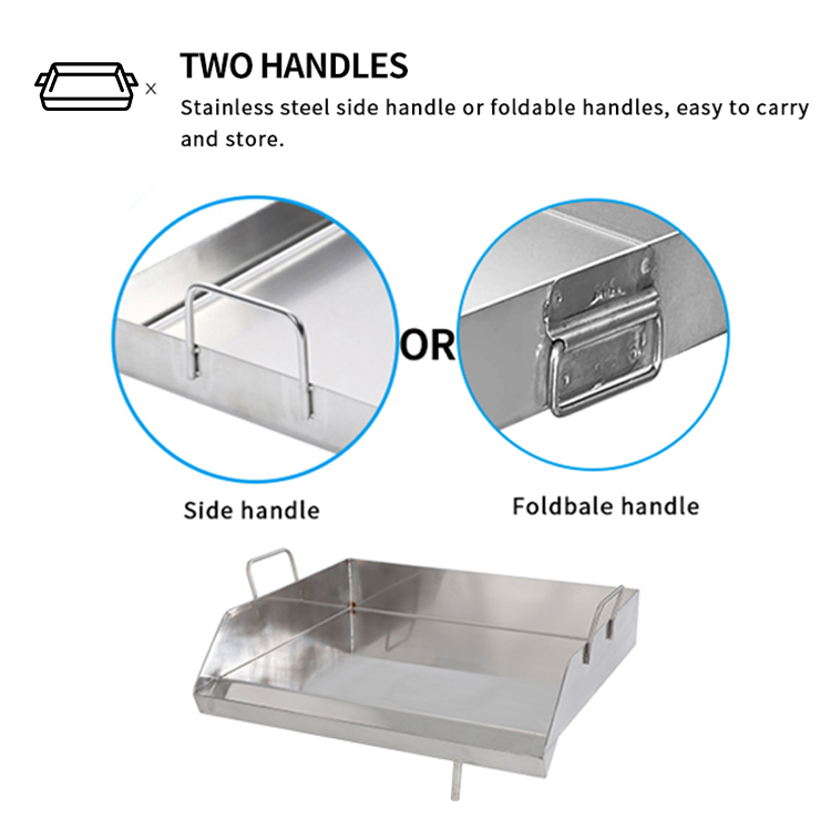 Xiangsheng Mexican Stainless Steel Griddles Pan for Outdoor BBQ Barbecue Plancha Grill