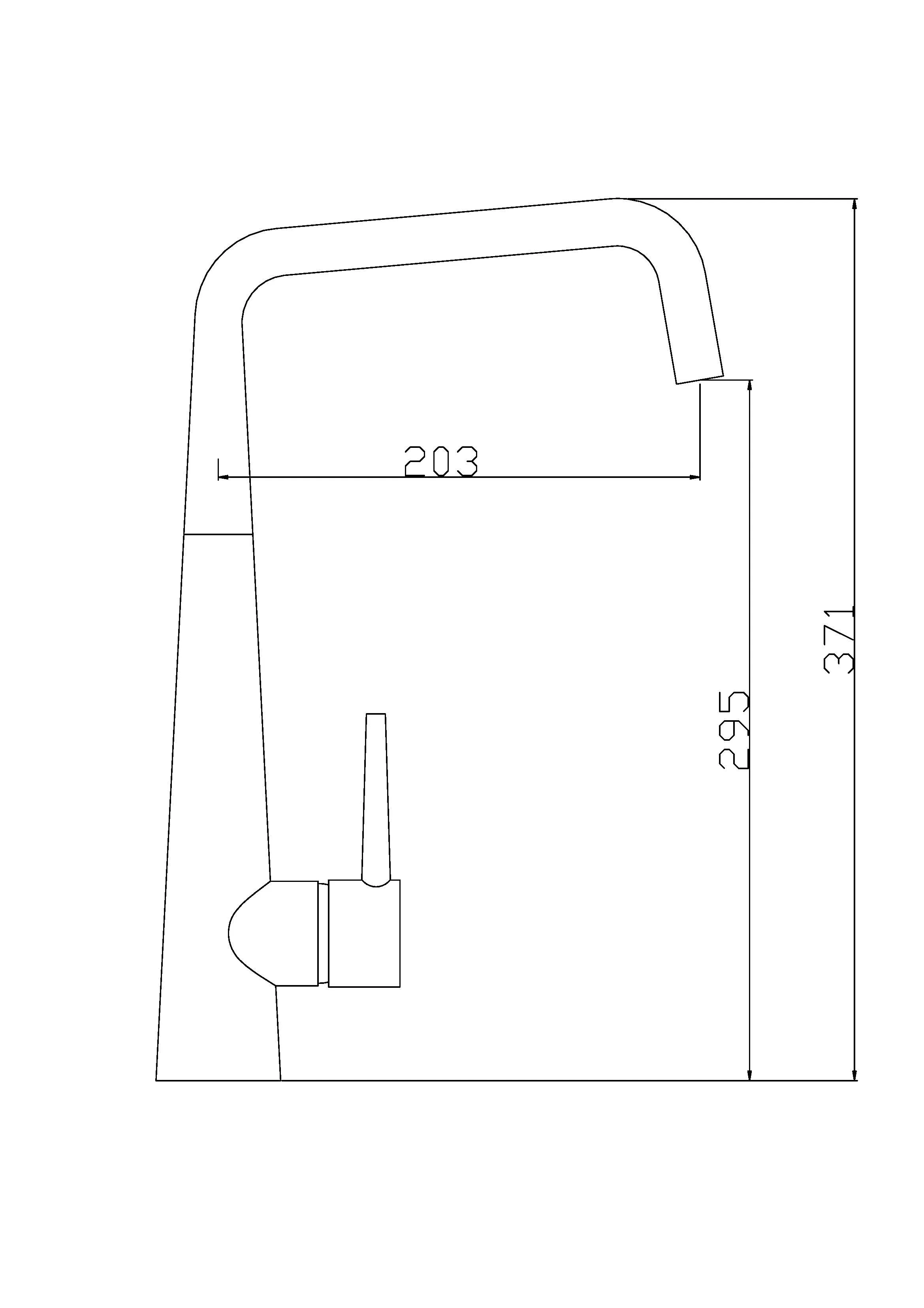 Wholesale Single Hole Kitchen Tap Faucet with Desk Mounted Installation