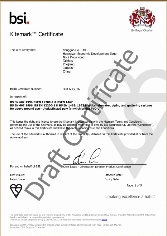 Era UPVC Kitemark Certificate Rainwater Gutter 140 mm Angel Connector