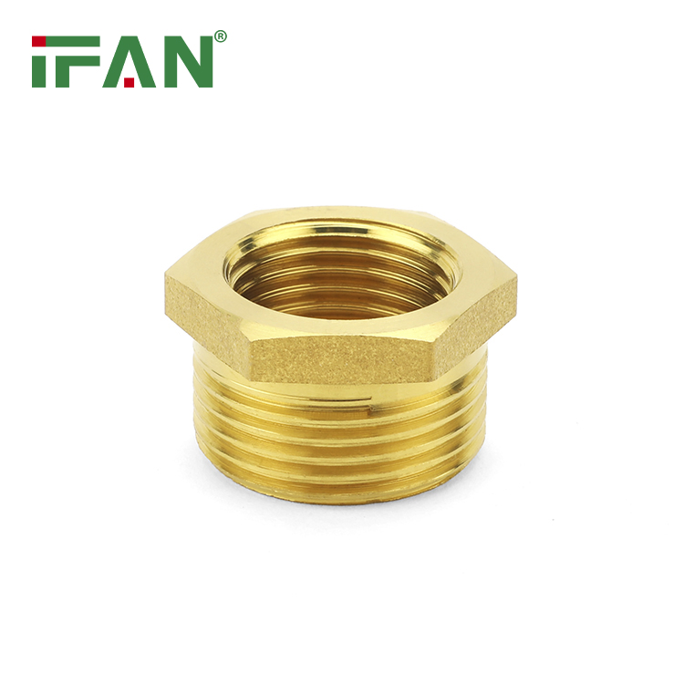 Ifan Bestseller Brass Plumbing Fittings Pn25 Thread Bush Brass Pipe Fitting 1/2''-2'' Brass Fittings