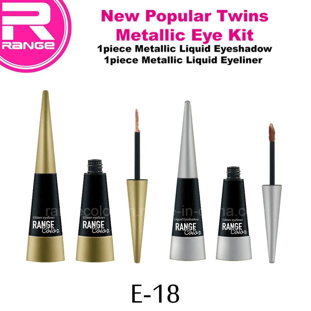 New Twins Poplular Water Based Liquid Eyeshadow and Glitter Eyeliner Kit