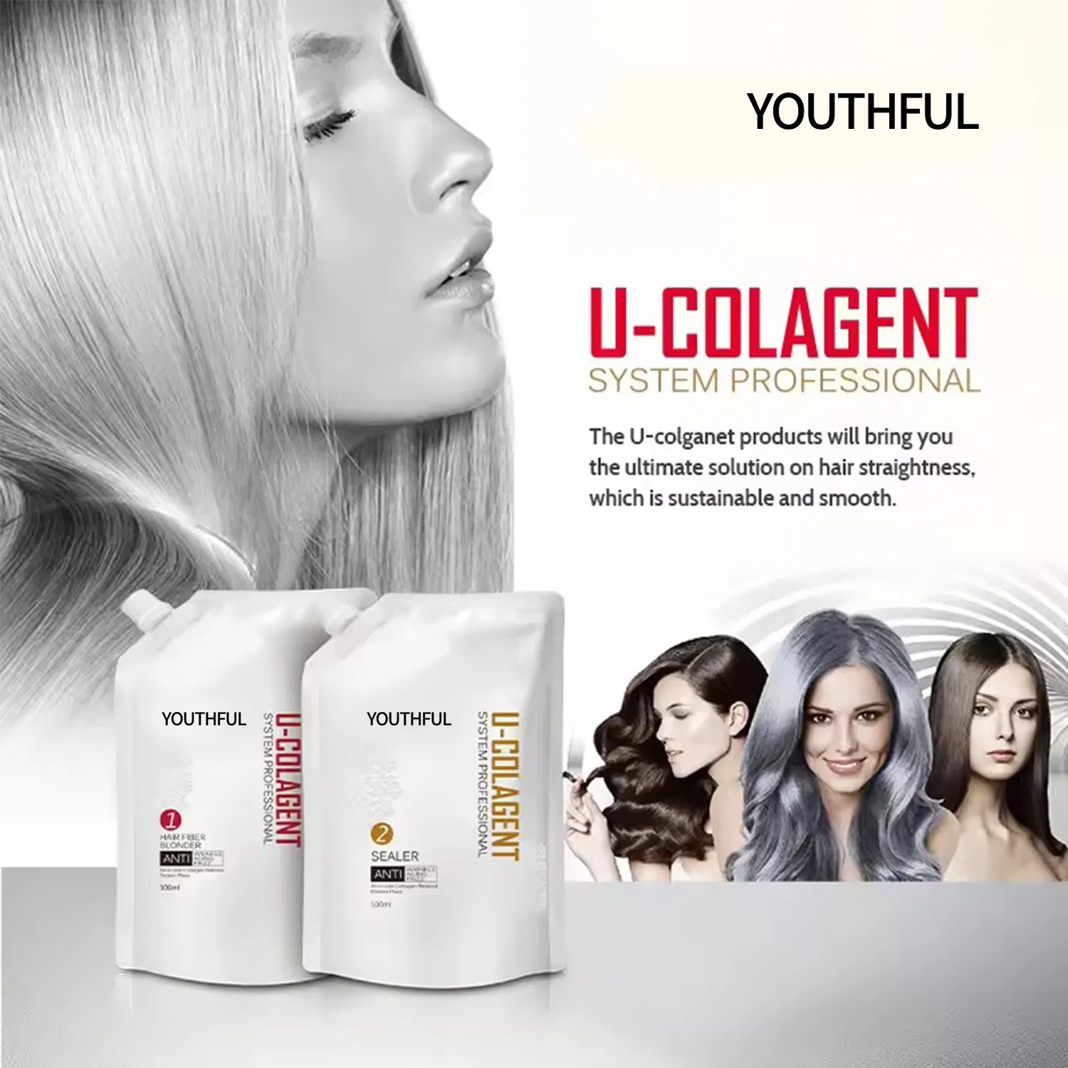 Professional Protein Hair Treatment Hair Repair Straightening Cream