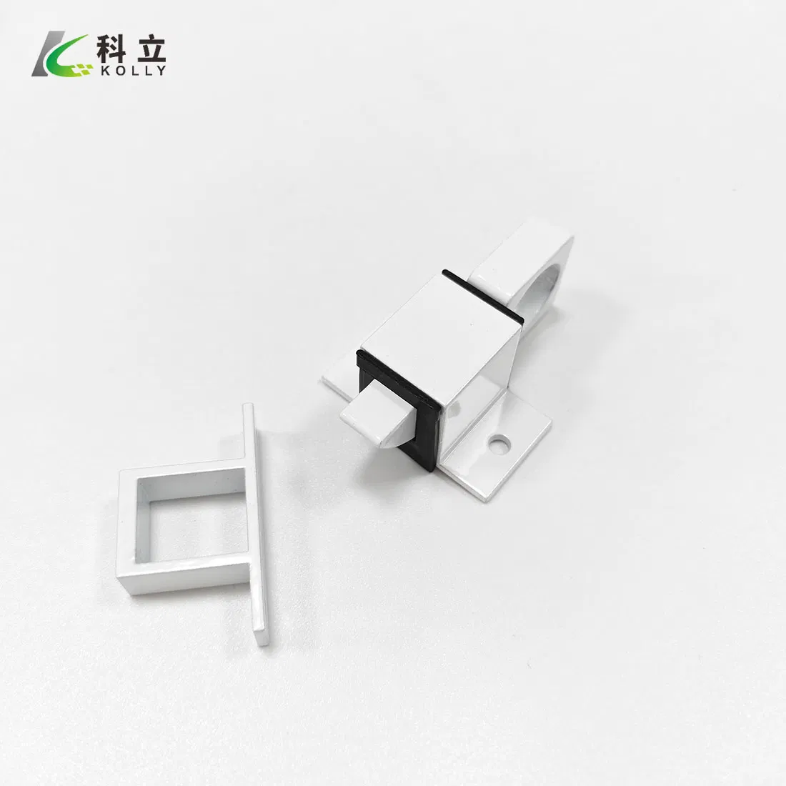 White Simple Aluminum Door & Window Spring Latch Bolt