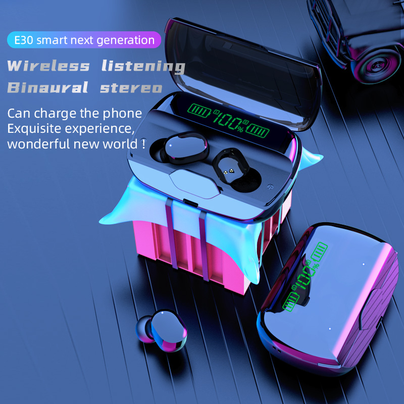 Мини TWS наушники E30 Bluetooth, стерео, защита от воды