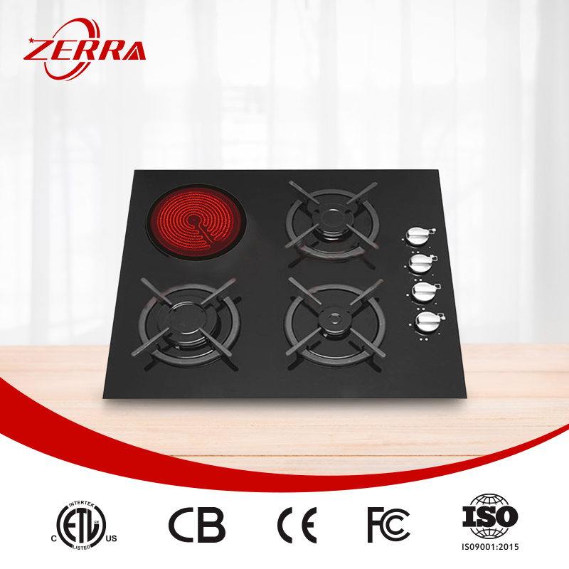 Hot Selling European Russia Market 3 Gas Burners +1 Electric Hob (JZG4004E)