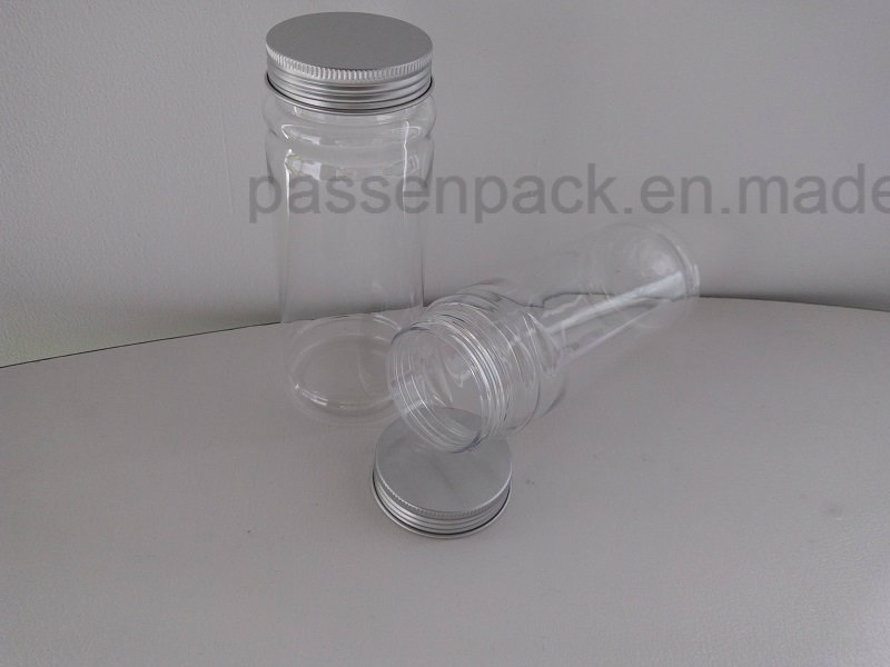 Pet Plastic Food Container for Cookie Packaging (thin and tall)
