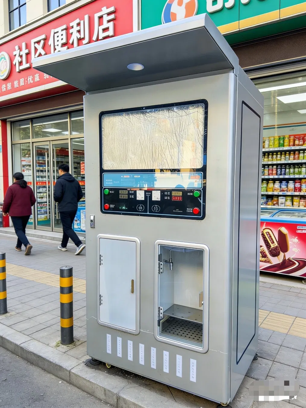 RO Pure Water Vending Machine Coin Qr Code Payment System Outdoor Water ATM Station