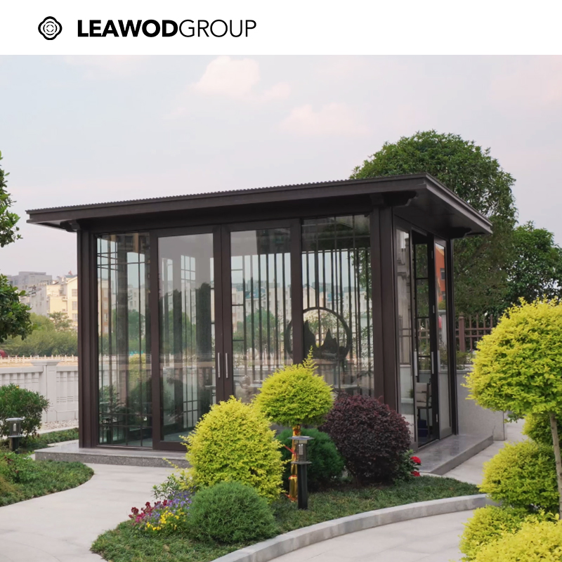 Factory Supply Stylish Sunroom for Villa with Aluminum Frame and Glass Panels