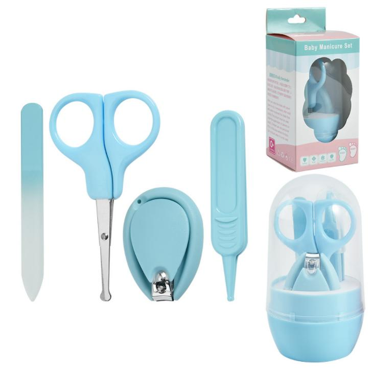 Wholesale Safe 4 Pieces Baby Care Manicure Set with Storage Box