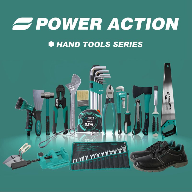 Power Action Garden Tools Transfer Digging Shovels with Long D-Handle Square Shovel