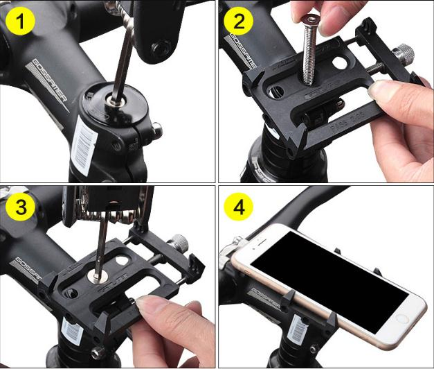 Bicycle Phone Stand Bracket, Bicycle Guide Stand, Mountain Bike Stand, Mobile Phone Stand