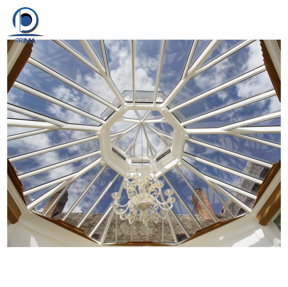 Modern Glass Roof for Steel Structure Home Living Room Hall Outdoor Roof