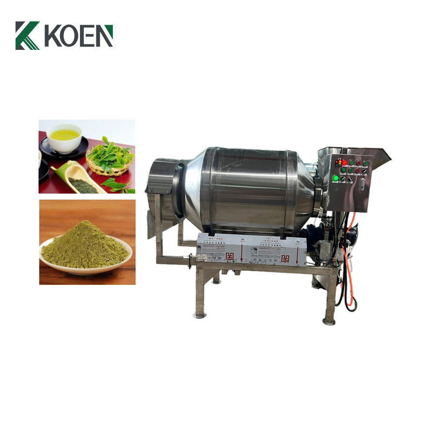 Horizonta L Stainless Steel Drum Tea Blender Chocalate Mixer with Liquid Spraying Function