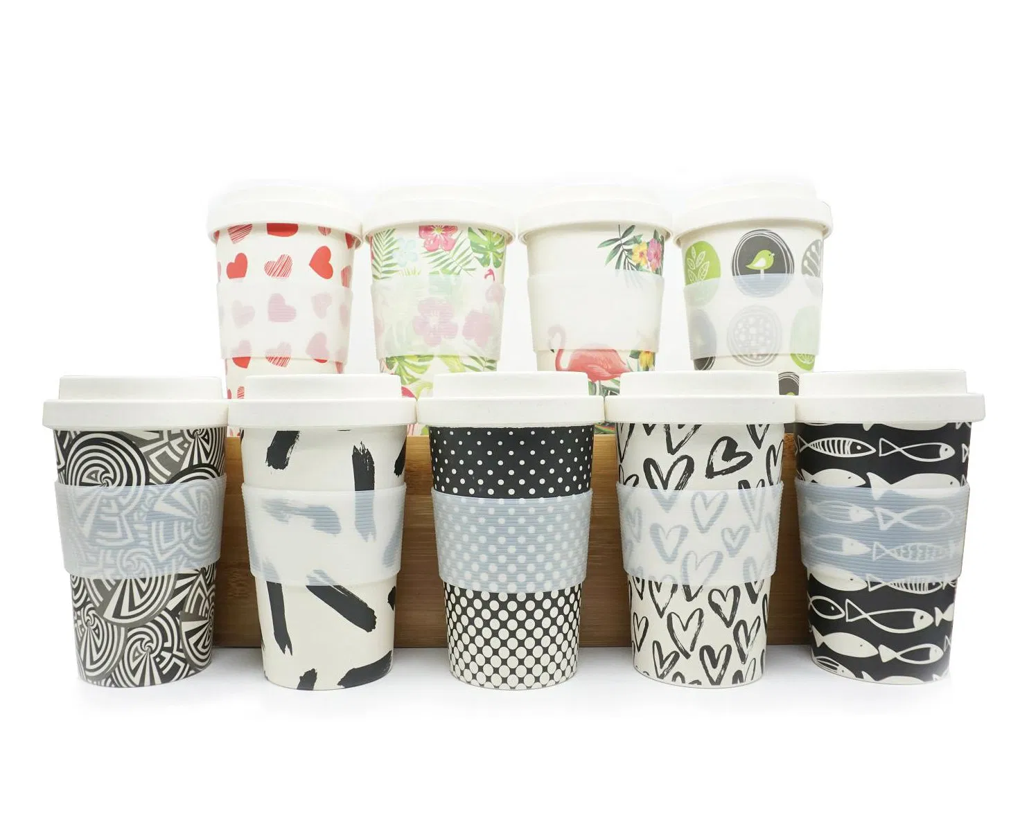 Эко-чашка из бамбукового волокна для кофе и напитков